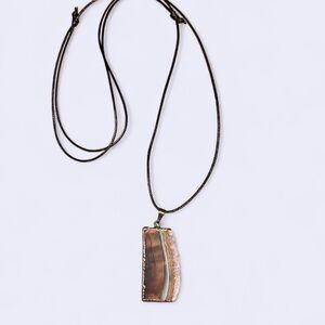 Unique Stone Pendant Necklace